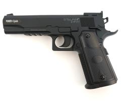 Пневматический пистолет Stalker S1911T (3 Дж, неподвижный затвор, шарики ВВ, металл, CO₂) 4,5 мм