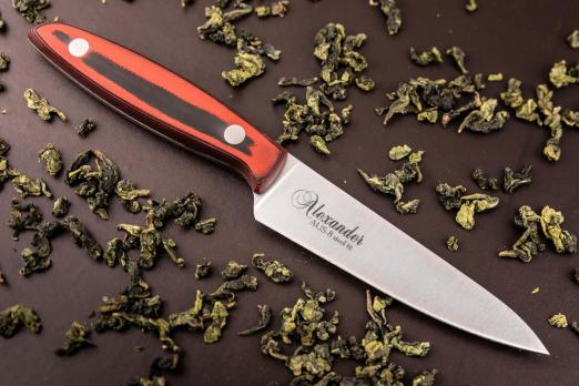Кухонный нож Kizlyar Supreme Alexander S AUS-8 Red G10