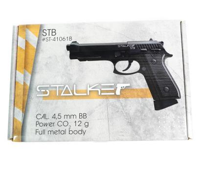 Пневматический пистолет Stalker STB (3 Дж, Beretta 92, подвижный затвор, шарики ВВ, металл, CO₂) 4,5 мм