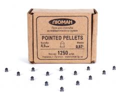 Пули «Люман» Pointed pellets 4,5 мм, 0,57 гр. (1250 штук)